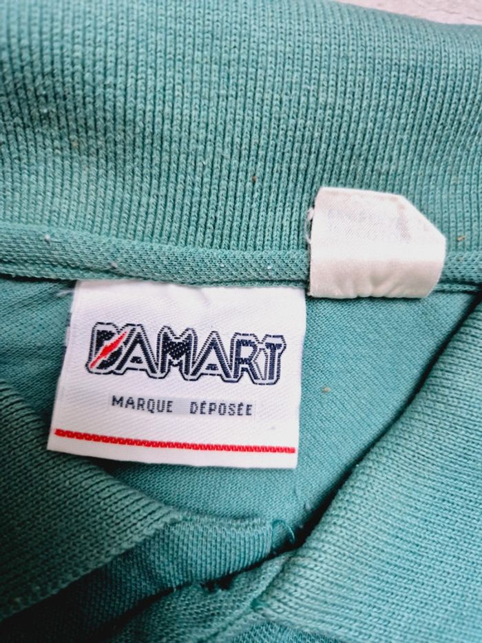 Polo vintage damard vert - photo numéro 4
