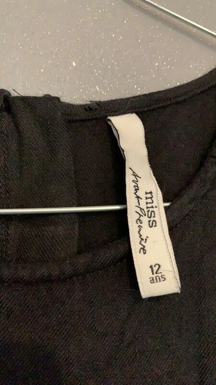 Robe noire avec poches Miss Avant Première T12 ans ou TXS - photo numéro 3