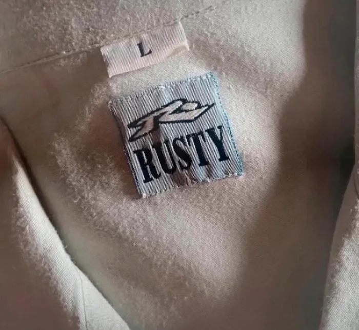 Chemise légère manches courtes vert d’eau Rusty - L - photo numéro 5