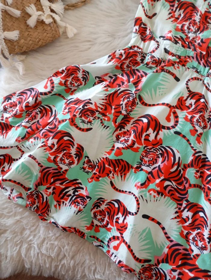 Kenzo 🐅 robe chic imprimé tigre 8 ans - photo numéro 4