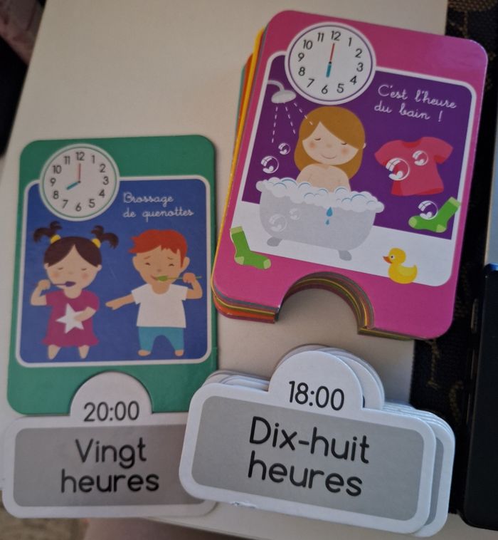 Cartes éducatives J'apprends l'heure - photo numéro 2