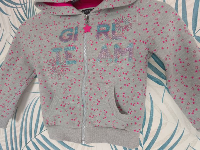 🌸 Veste sweat zippée à capuche - In Extenso - 6 ans 🌸 - photo numéro 3