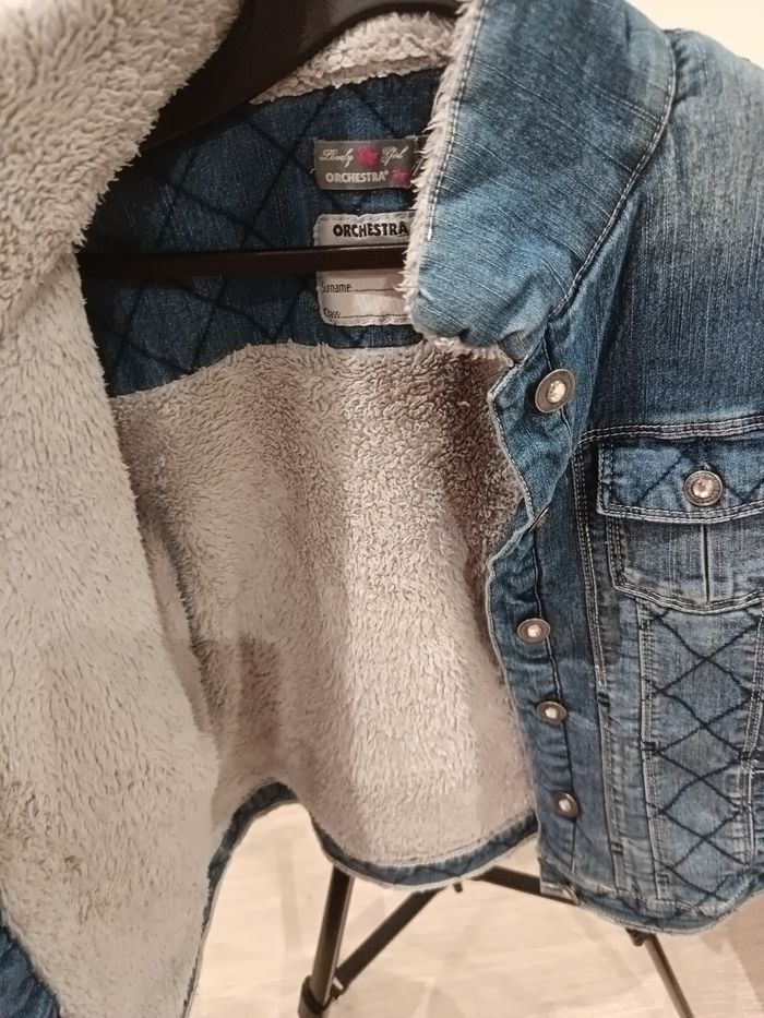 Veste en jean 14 ans orchestra moumoute a l'intérieur - photo numéro 7
