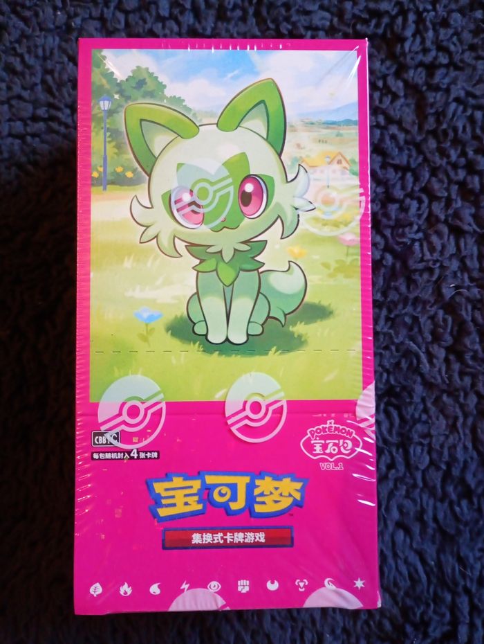 Pokémon Display chinoise Vol.1 Sprigatito – Neuve scellée