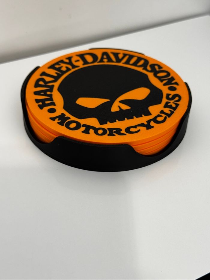 4 Dessous de verres Harley Davidson - photo numéro 3