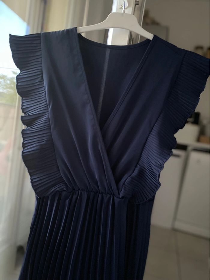 Robe bleu marine plissée 38 - photo numéro 4