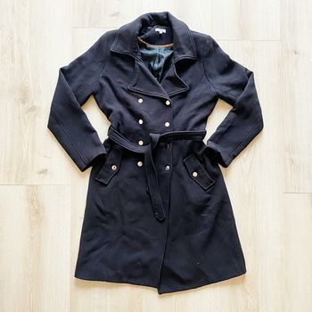 Phildar Vintage Caban Noir Style Français Slim Fit Femme Exclusive French Touch (Taille 40)