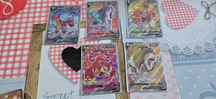 Lot de 5 cartes pokémon FA règne de glace