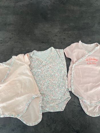 Lot de 3 bodies manches courtes