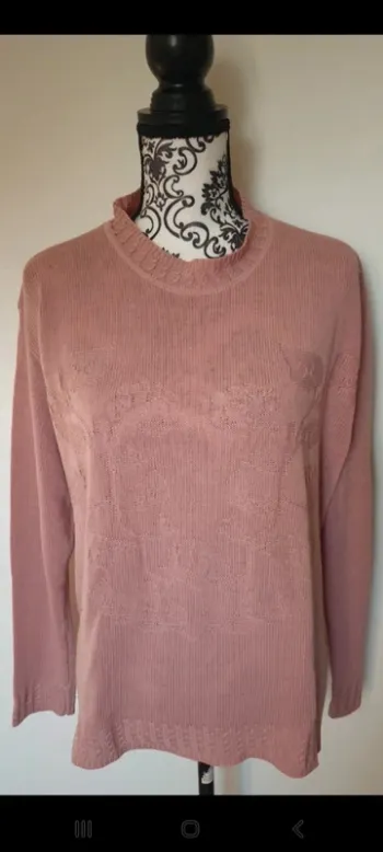 Pull rose poudré