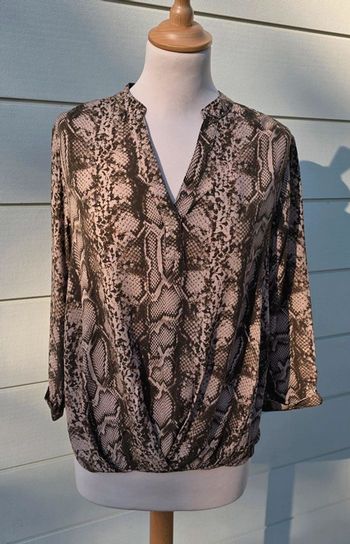 Blouse Tunique Cache Cache effet python serpent Taille 40