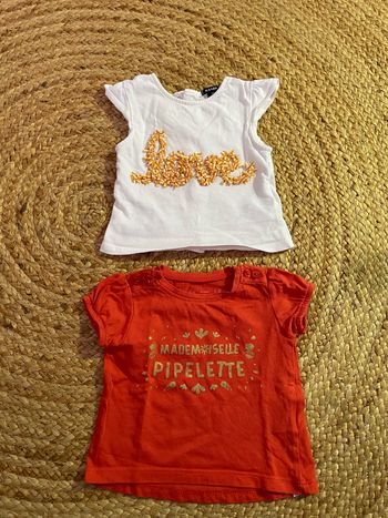 Tee shirt fille 3 mois