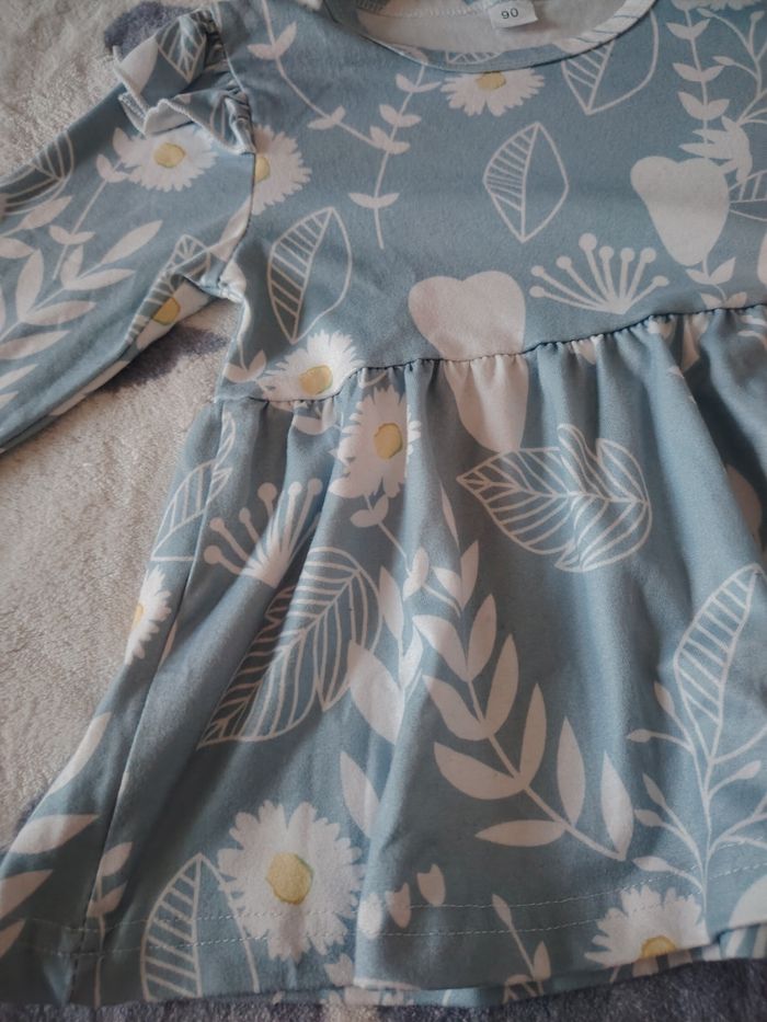 Tunique à fleurs fille - photo numéro 2