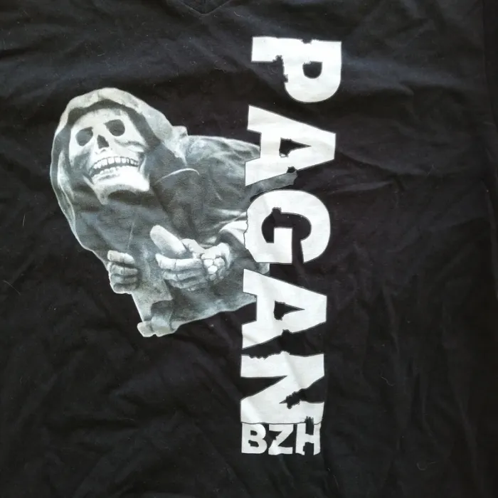 Pagan BZH T-Shirt Geek Noir Homme Exclusif Death Metal Festival Bretagne Breizh (Taille L) - photo numéro 3