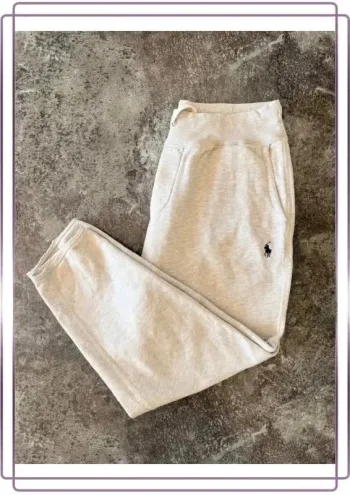 Pantalon jogging gris homme Ralph Lauren taille M Men track pants Pantaloni uomo Jogginghosen Herren