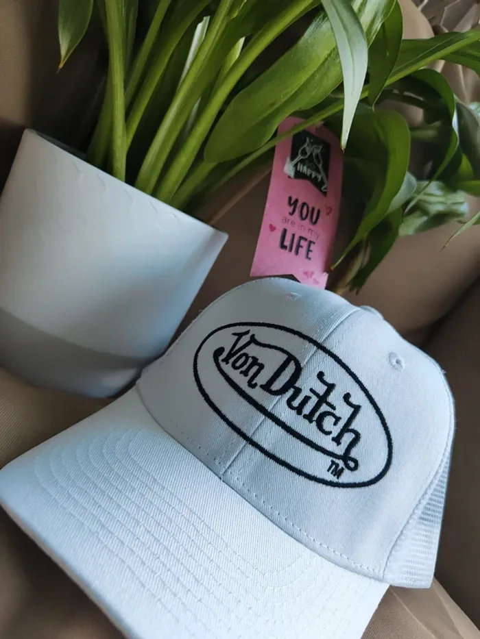 Casquette Trucker Von Dutch blanche