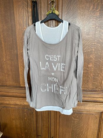 Blouse taupe