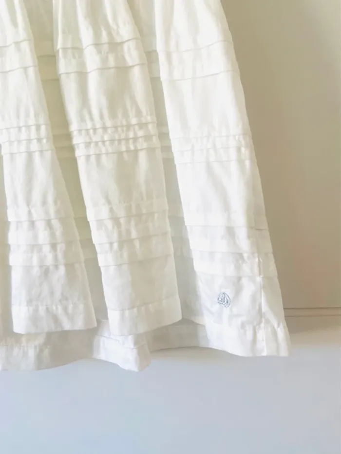Robe blanche cérémonie Petit Bateau neuve - photo numéro 4