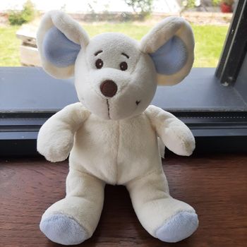 Doudou Souris avec grelot Bambia