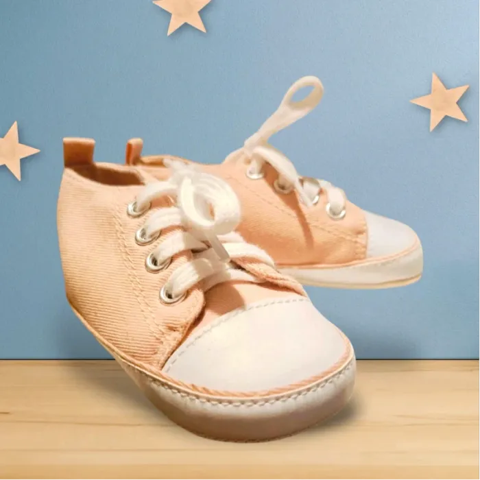 Superbe basket rose pâle 9/12 mois - photo numéro 2