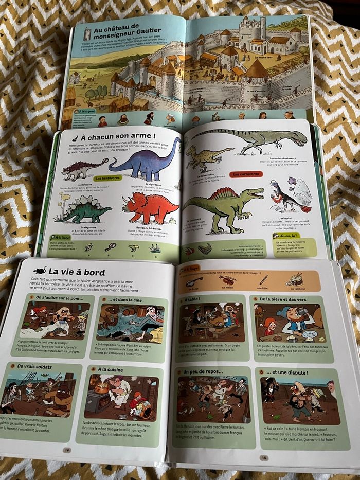 3 Dokeo les petites encyclopédies: chevaliers, pirates, dinosaures - photo numéro 5