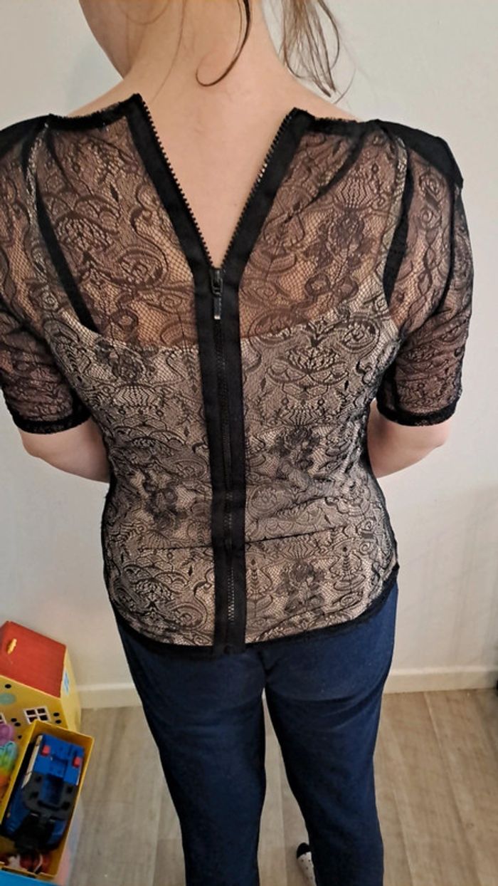 Haut noir transparent - photo numéro 2