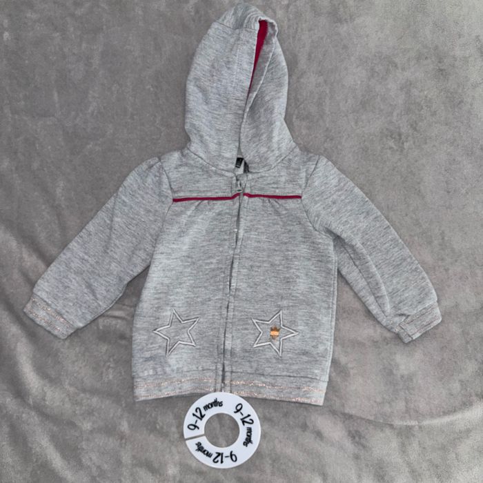 Gilet à capuche étoile bébé fille 9 mois