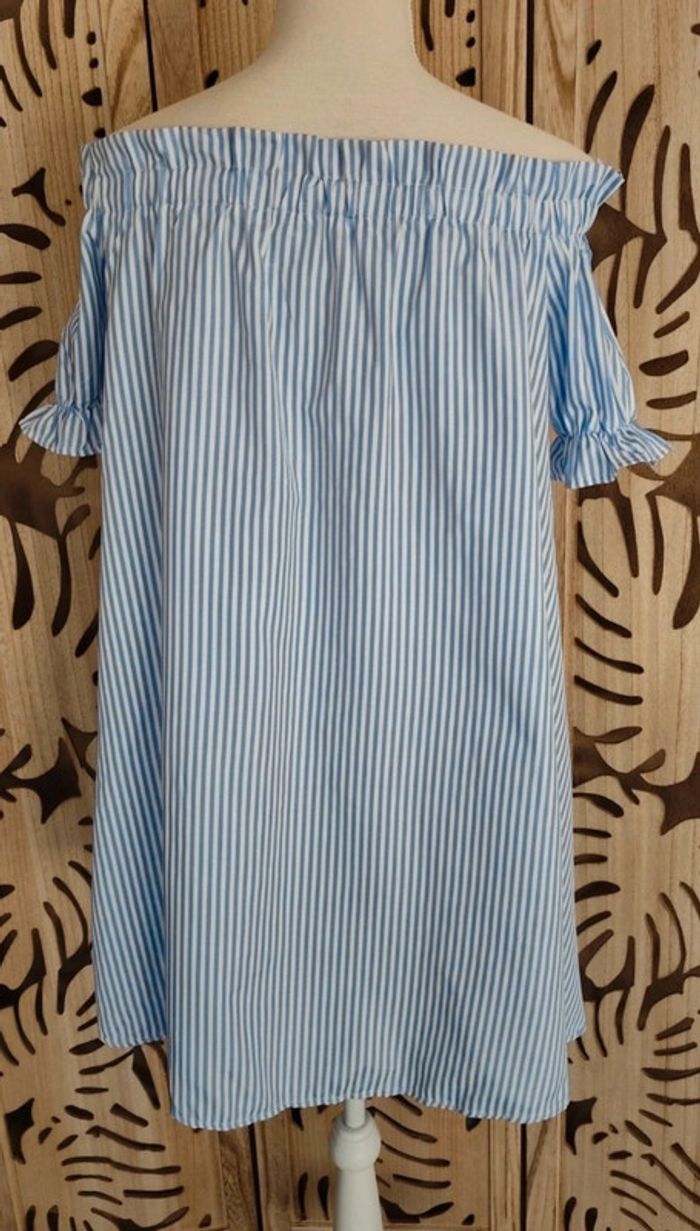 Robe mini à rayures Taille S - photo numéro 5