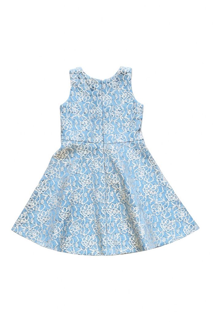 Robe en dentelle bleue - photo numéro 2