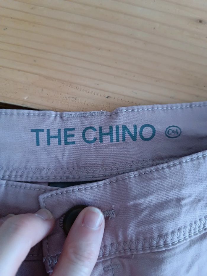 Pantalon Chino rose femme 38 - photo numéro 3