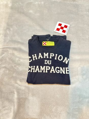 MC2 Saint Barth - Tee-shirt manches longues"Champion du Champagne" Bleu marine, taille S
