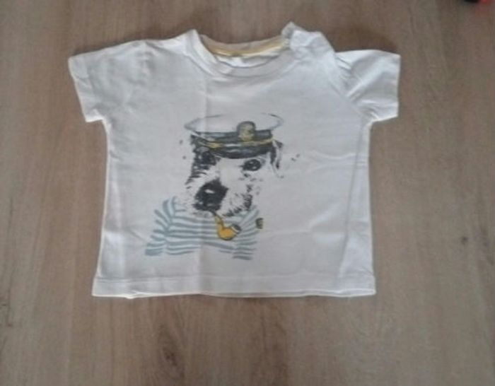 Tee shirt blanc garçon