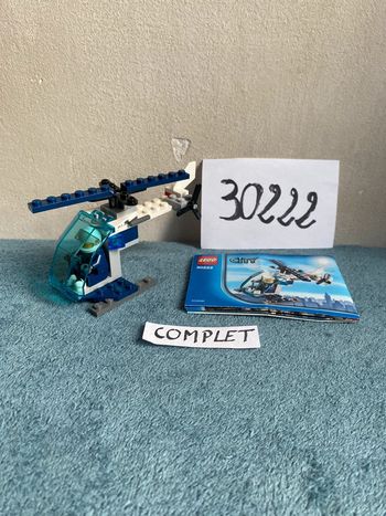 Lego city 30222 l’hélicoptère de police complet avec sa notice