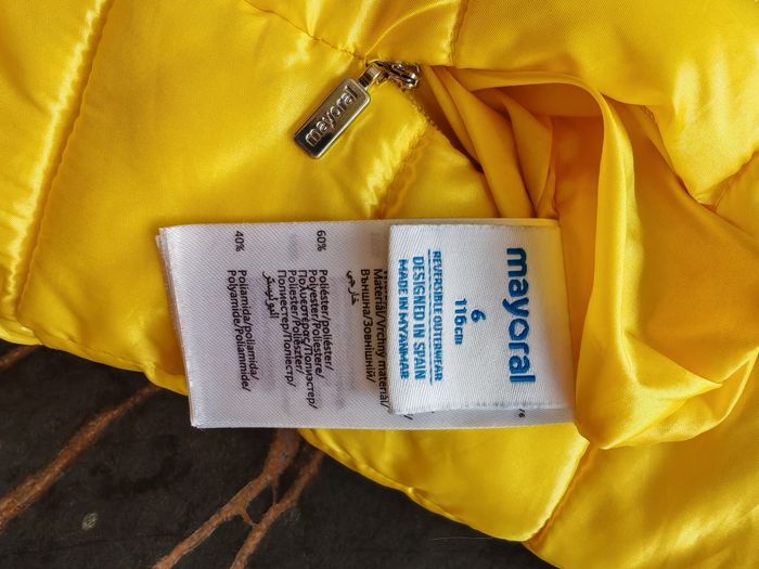 Doudoune sans manche jaune Mayoral 6 ans - photo numéro 6