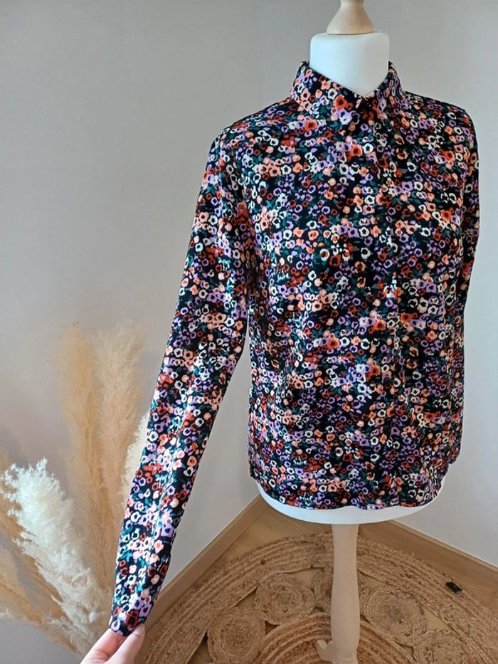 Chemise colorée à motifs Cerise Blue taille L 40 - photo numéro 5