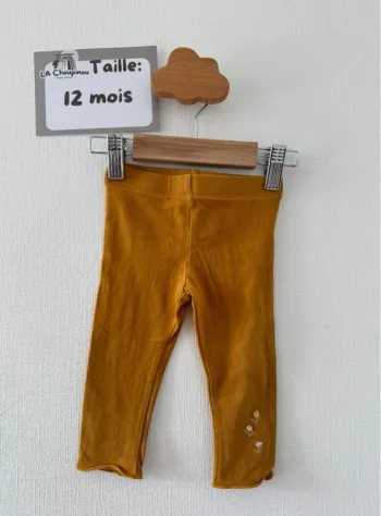 Legging moutarde - taille 12 mois 🌸