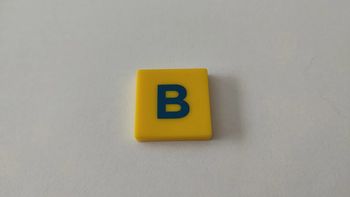 Lettre B pièce détachée jeu de société Scrabble Junior Mattel Games #B82