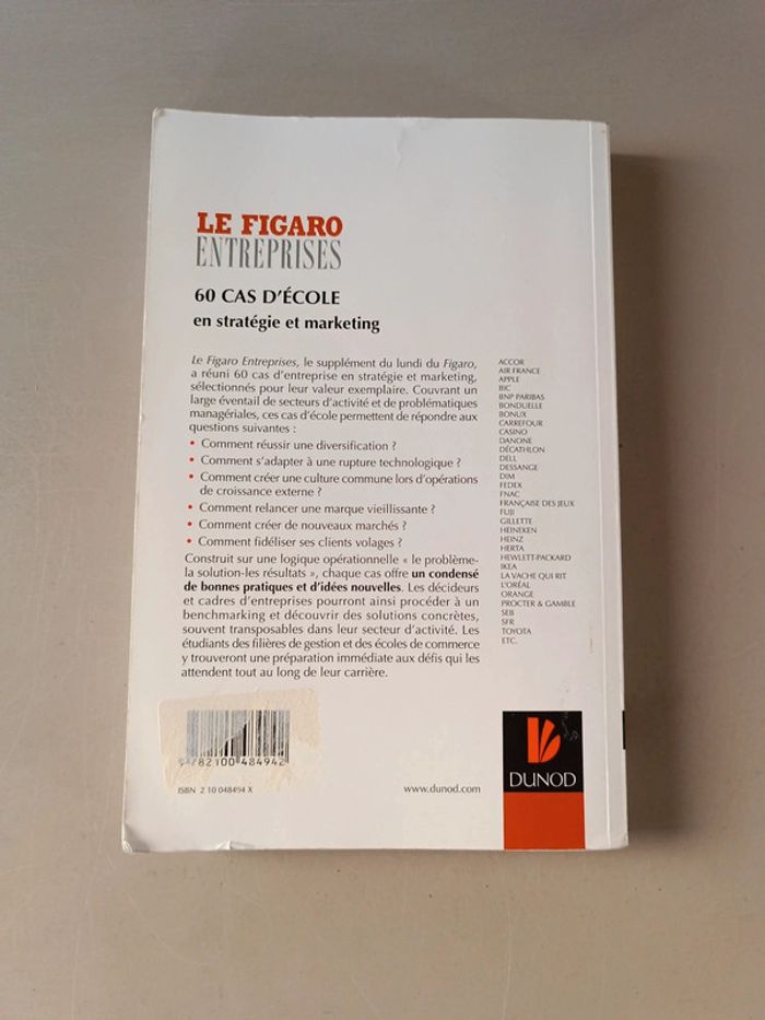 60 cas d'école en stratégie et marketing Le Figaro entreprise Dunod - photo numéro 2