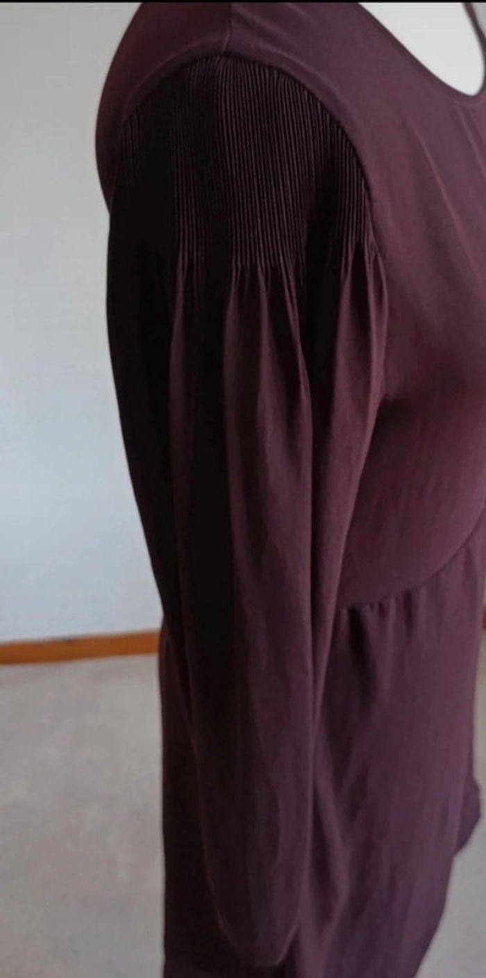 Robe Cotelac bordeaux taille 0 - comme neuve - photo numéro 5