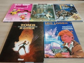   Lot de 5 BD, divers,(5, 99 les 5)(10)