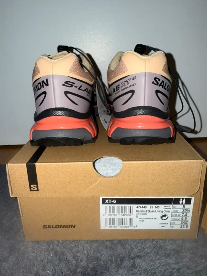 Salomon XT-6 Hazelnut Quail Living Corail - photo numéro 4