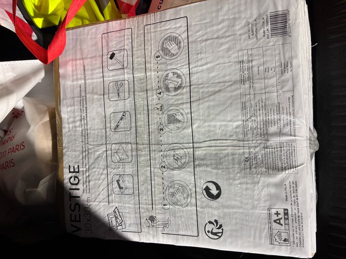 🖤 Mosaïque Vestige - Grès Cérame Effet Pierre Noir (30 x 30 cm) - photo numéro 5