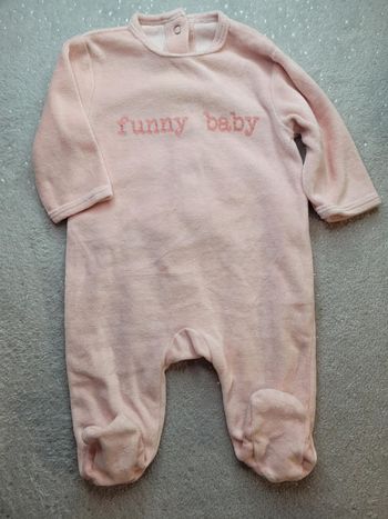 Pyjama velours 3 mois  fille
