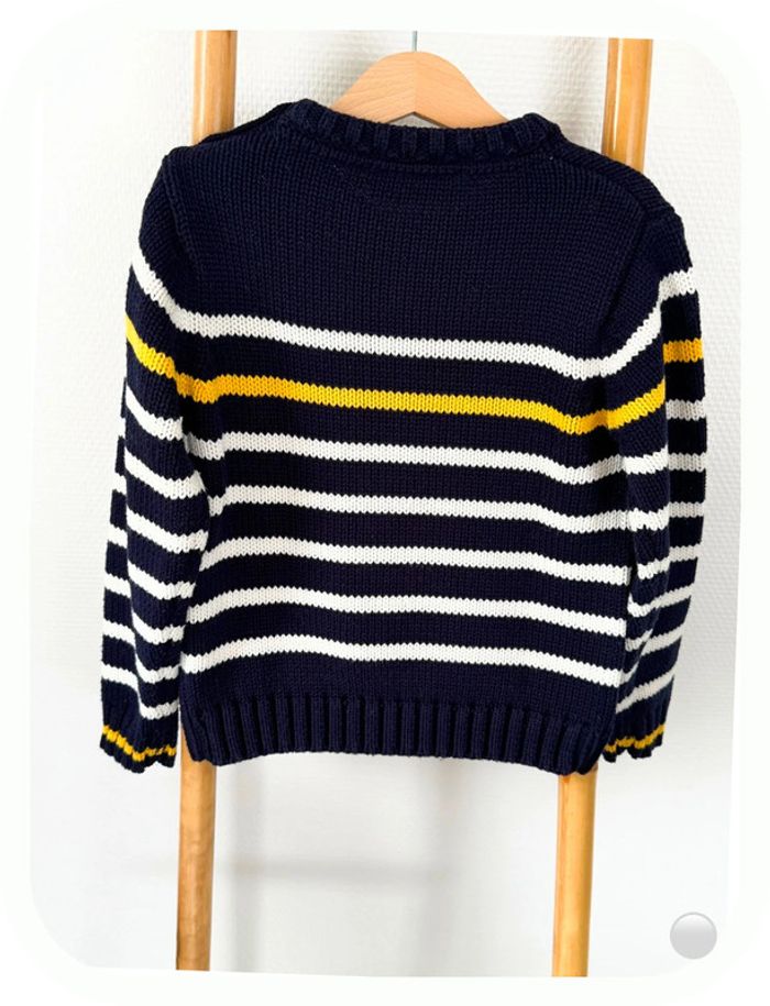 Pull marinière bleu marine Hublot Taille 6 ans - photo numéro 3