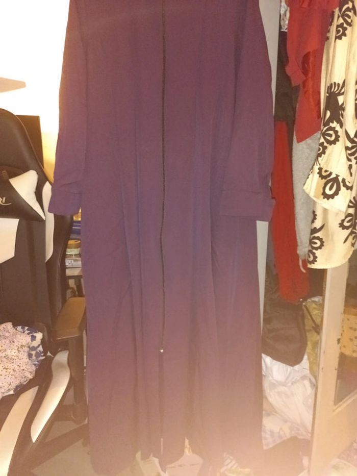 Robe jellaba longue violet femme - photo numéro 6