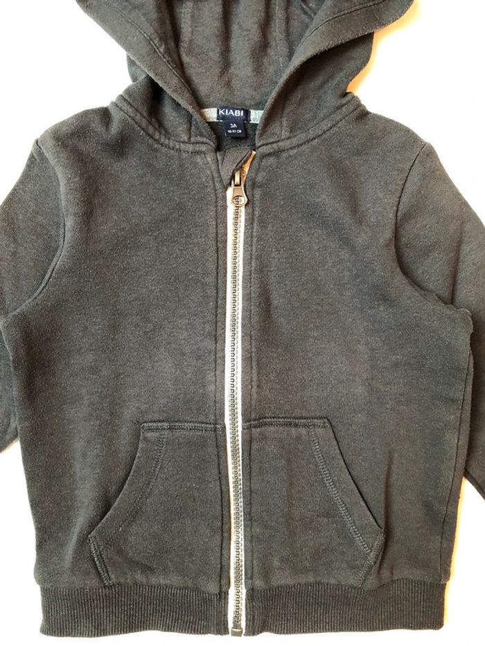 Pull /Gilet gris garçon 3 ans - photo numéro 3