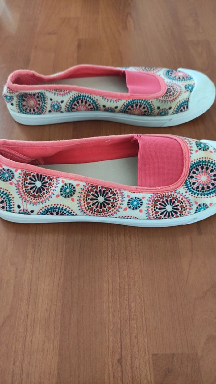 Ballerines tissu à motifs pointure 35 - photo numéro 10