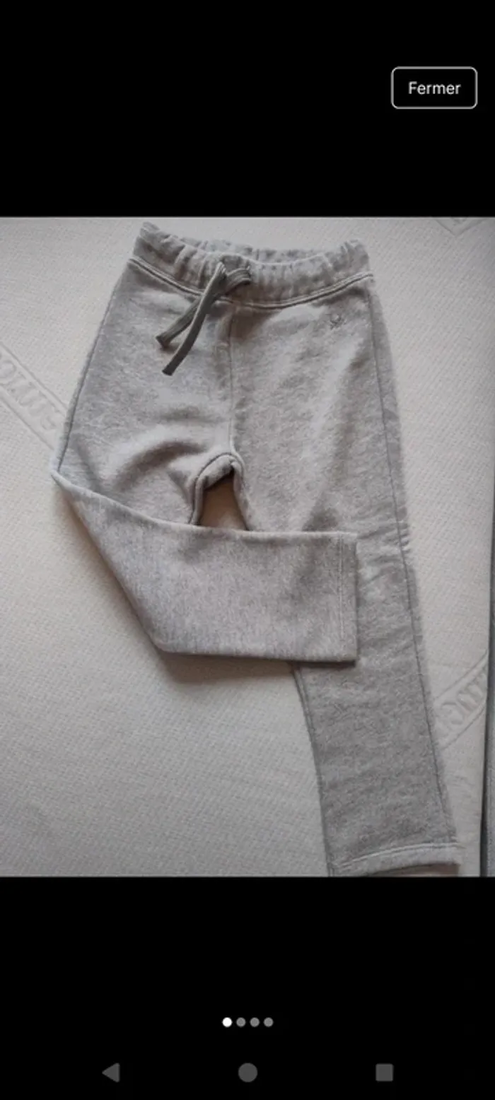Pantalons fille en 100% coton