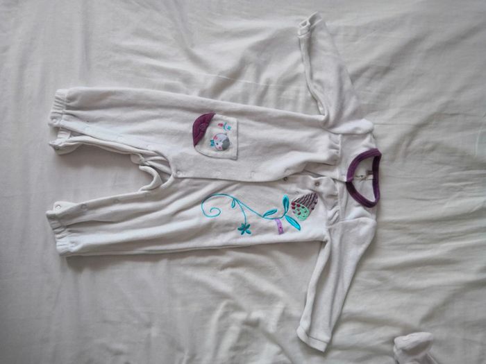 Pyjama velours sans pied