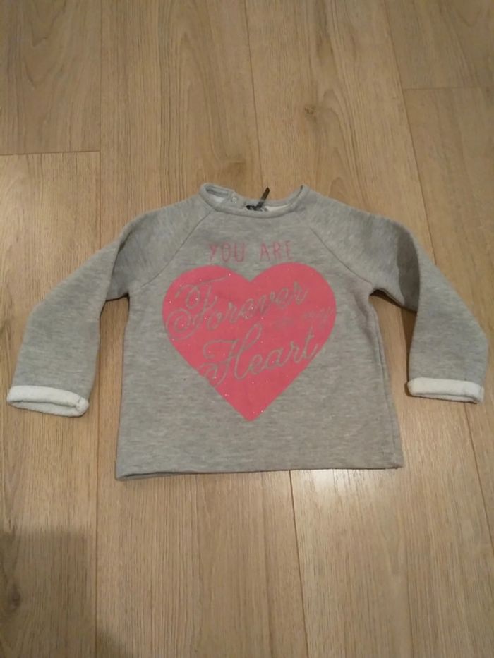 Sweat fille 18 mois
